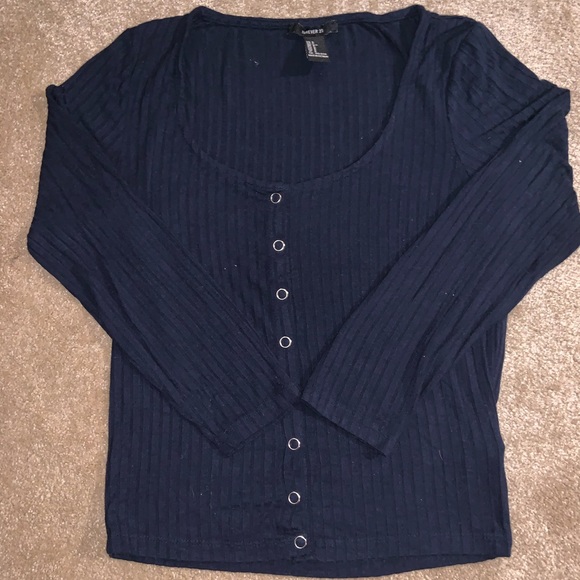 Navy blue half sleeve top